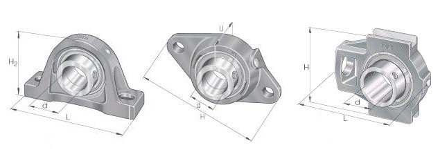 Pillow Block Bearings 3D